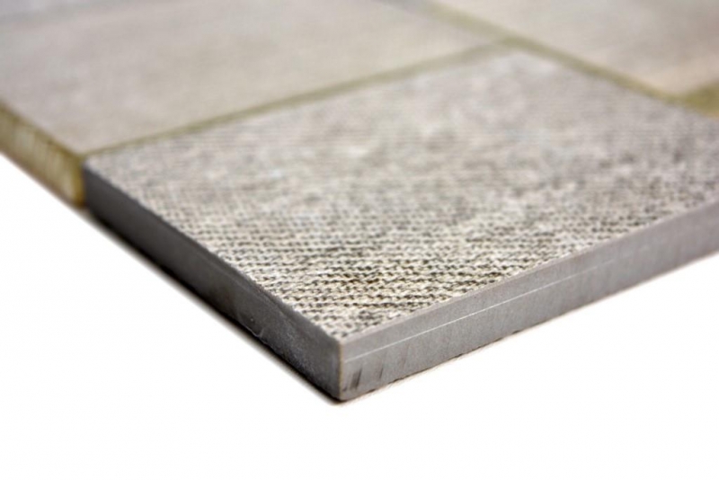 Piastrella di mosaico traslucida in ceramica beige rettangolo mosaico di vetro Cristallo di ceramica beige MOS88J-1202_f
