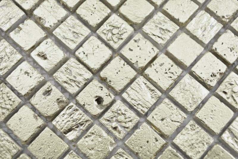 Mosaico pietra resina oro piastrelle parete backsplash cucina bagno MOS88-0707_f