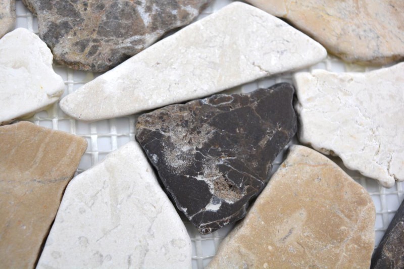 Bordo in marmo Bordo Ciot Castanao Biancone MOSBOR-CB15_f