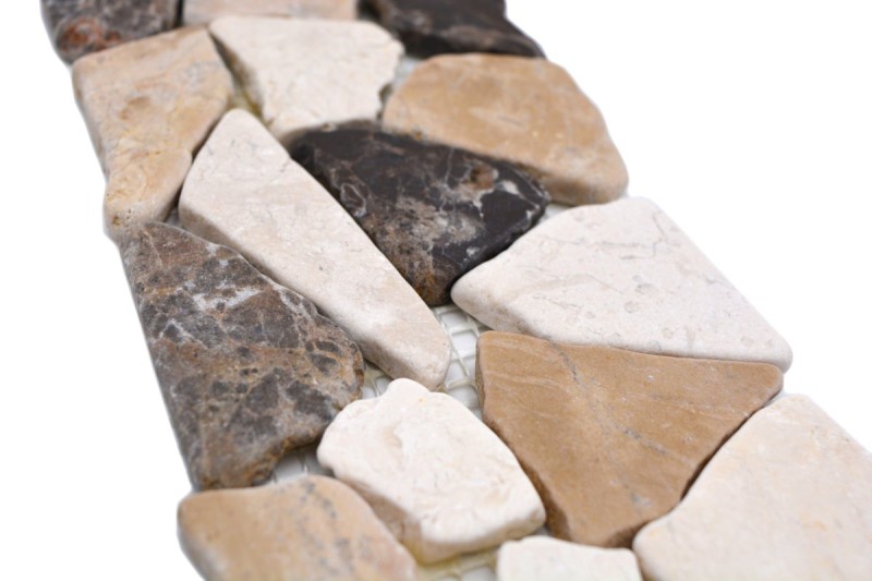 Bordo in marmo Bordo Ciot Castanao Biancone MOSBOR-CB15_f