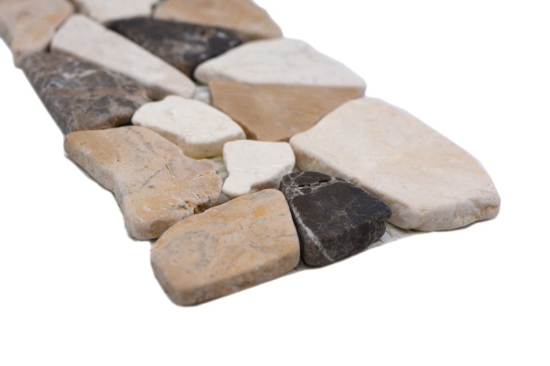 Bordo in marmo Bordo Ciot Castanao Biancone MOSBOR-CB15_f