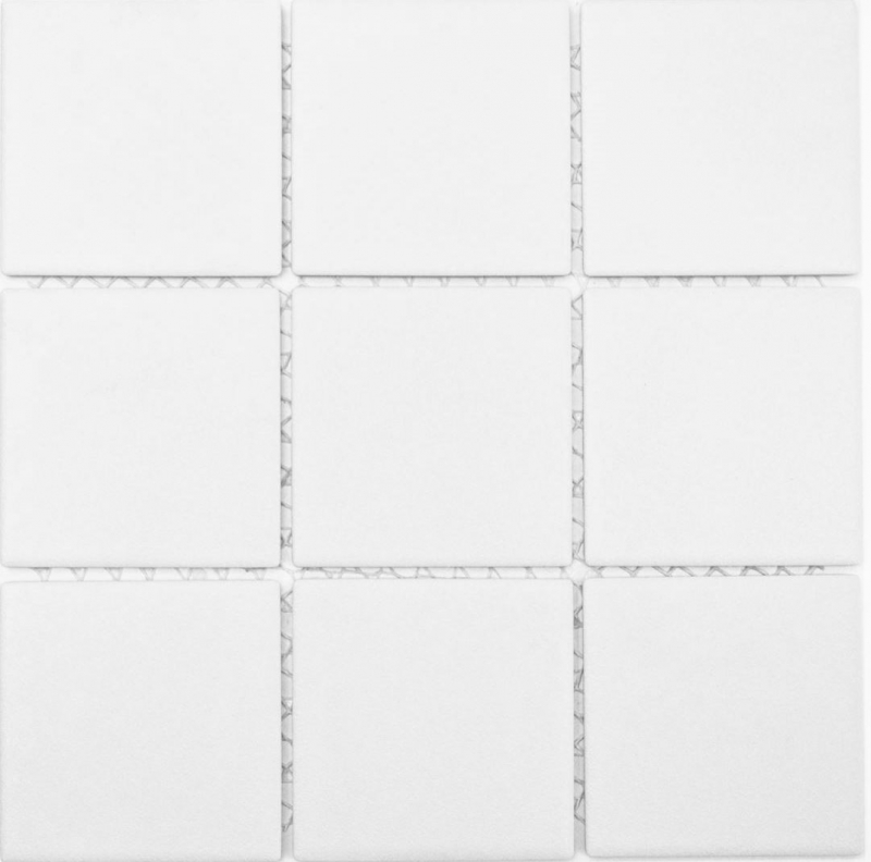 Piastrella a mosaico in ceramica bianca per piatto doccia MOS22-0102-R10_f