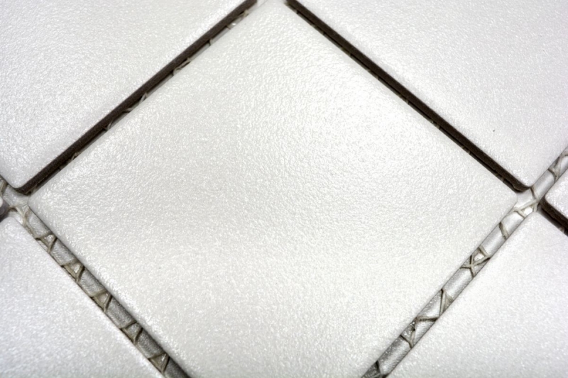 Piastrella a mosaico in ceramica bianca per piatto doccia MOS22-0102-R10_f