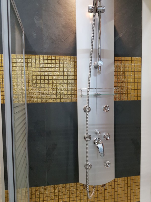 Piastrella di mosaico in ceramica mosaico ORO texture muro backsplash cucina MOS18-0707_f