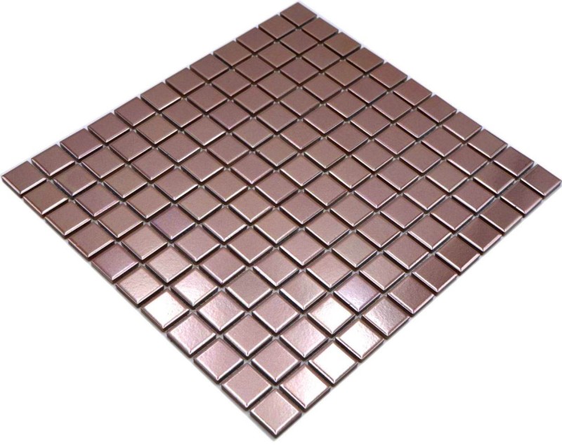 Mosaico di piastrelle in ceramica COPPER BROWN CHROME parete piastrelle backsplash cucina MOS24-0215_f