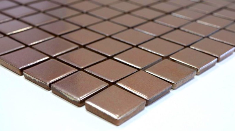 Mosaico di piastrelle in ceramica COPPER BROWN CHROME parete piastrelle backsplash cucina MOS24-0215_f