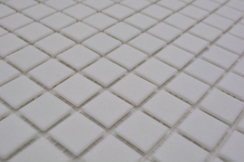 Mosaico piastrelle vetro bianco mosaico piastrelle parete backsplash cucina bagno MOS50-0101_f