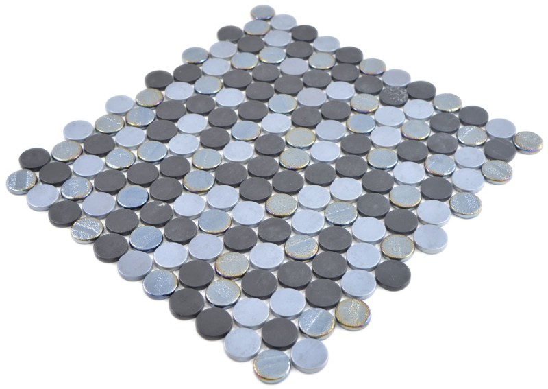 Tondo ECO mix colore mosaico piastrelle parete backsplash cucina bagno MOS129-R05_f
