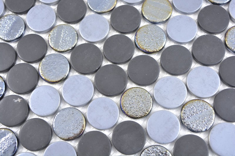 Tondo ECO mix colore mosaico piastrelle parete backsplash cucina bagno MOS129-R05_f