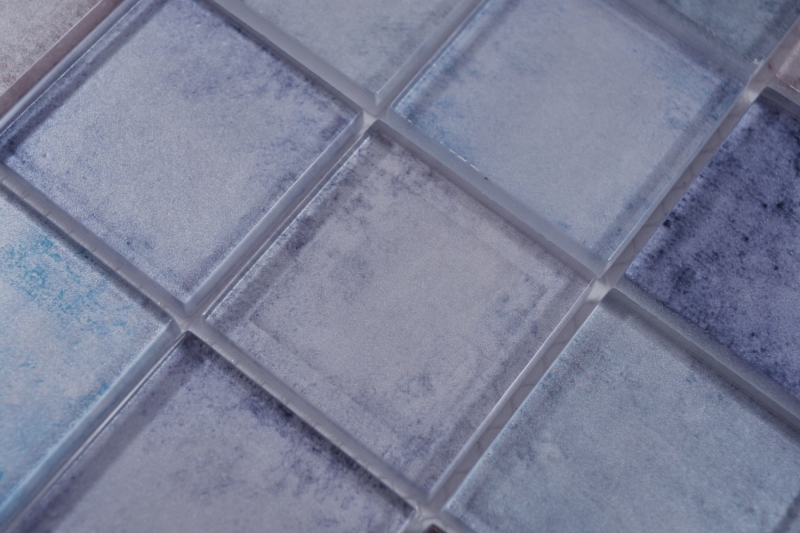 Mosaico di vetro blu viola mix iridescente mosaico piastrelle parete backsplash cucina bagno MOS88-0411_f