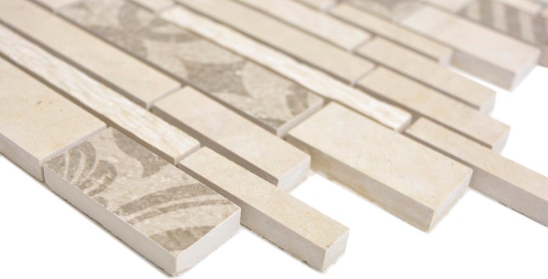 Misto marmo/ceramica beige 2F mosaico piastrelle parete backsplash cucina bagno MOS180-A0127B_f
