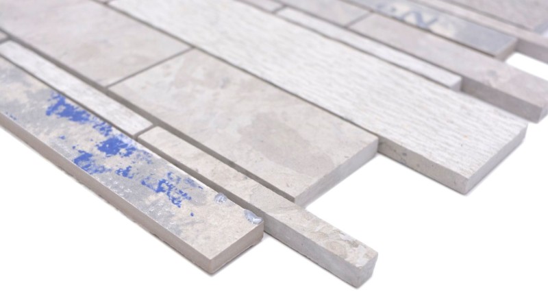 Misto marmo/ceramica grigio/colore 2F mosaico piastrelle parete backsplash cucina bagno MOS180-C07STG_f