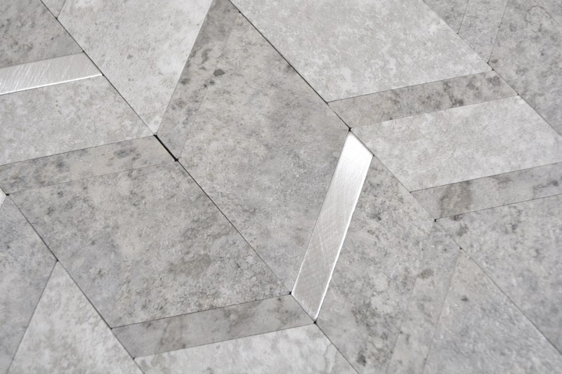 Vinile Arrow effetto pietra cemento grigio argento chiaro autoadesivo MOS200-2CLG_f