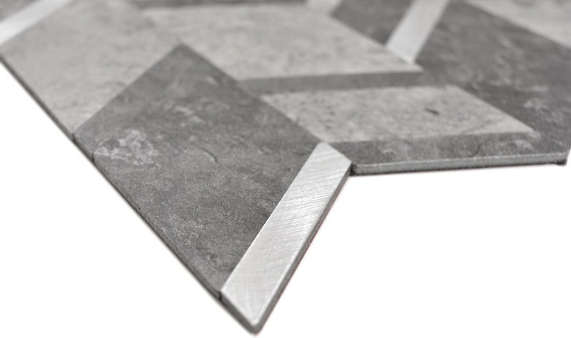 Vinile Arrow effetto pietra grigio argento scuro autoadesivo MOS200-4CDG_f