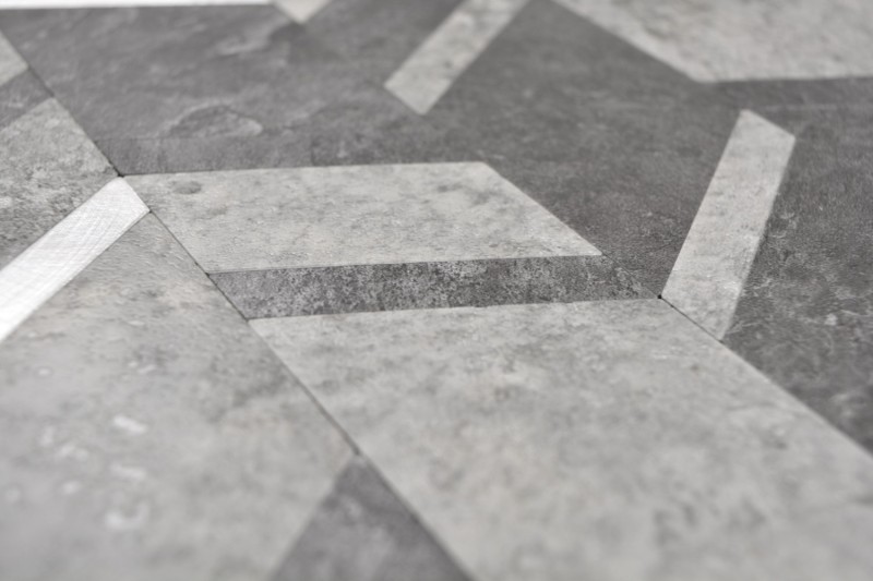 Vinile Arrow effetto pietra grigio argento scuro autoadesivo MOS200-4CDG_f