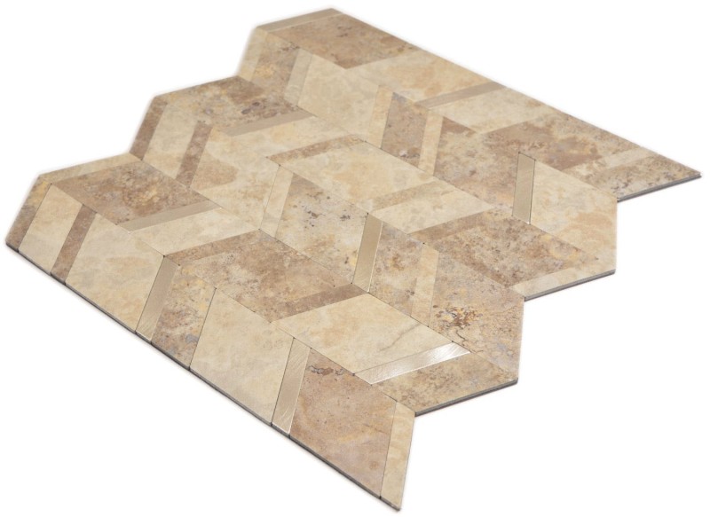 Vinile Arrow effetto pietra beige argento autoadesivo MOS200-46LBG_f