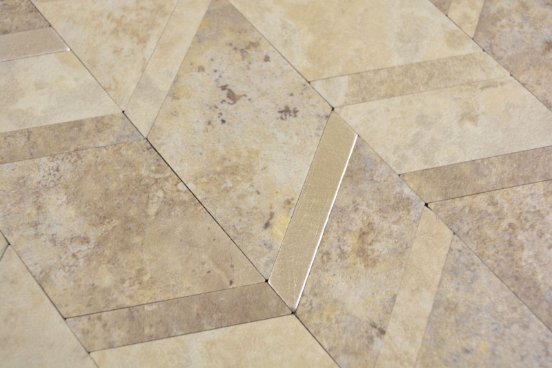 Vinile Arrow effetto pietra beige argento autoadesivo MOS200-46LBG_f