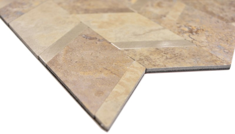 Vinile Arrow effetto pietra beige argento autoadesivo MOS200-46LBG_f
