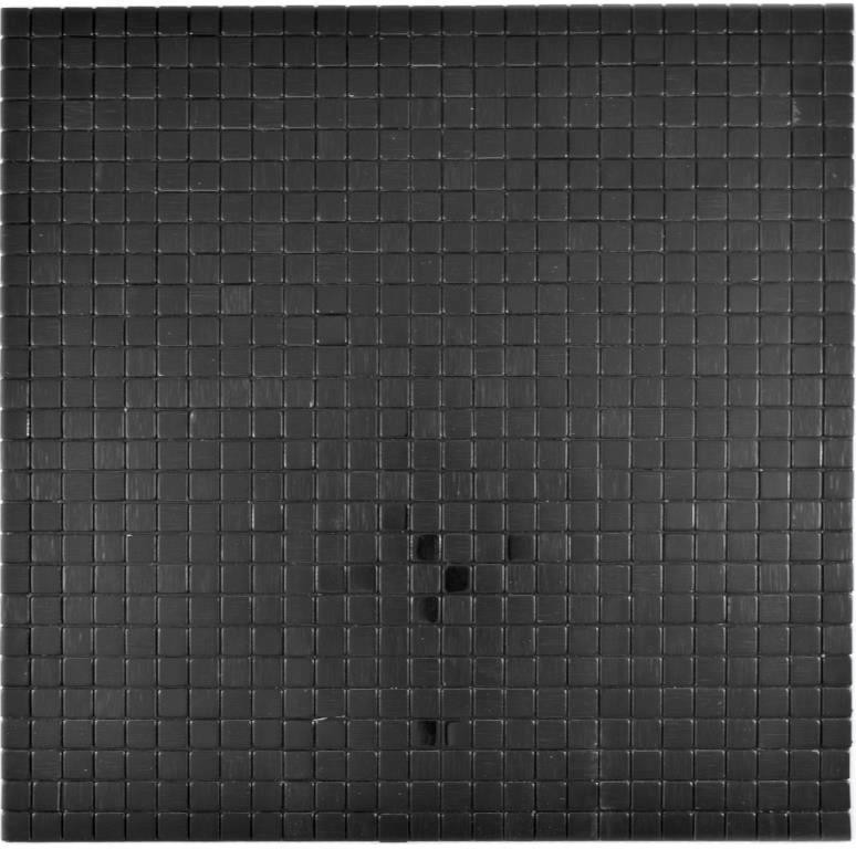 Quadrato in metallo alluminio nero opaco/lucido spazzolato autoadesivo MOS200-L1B_f