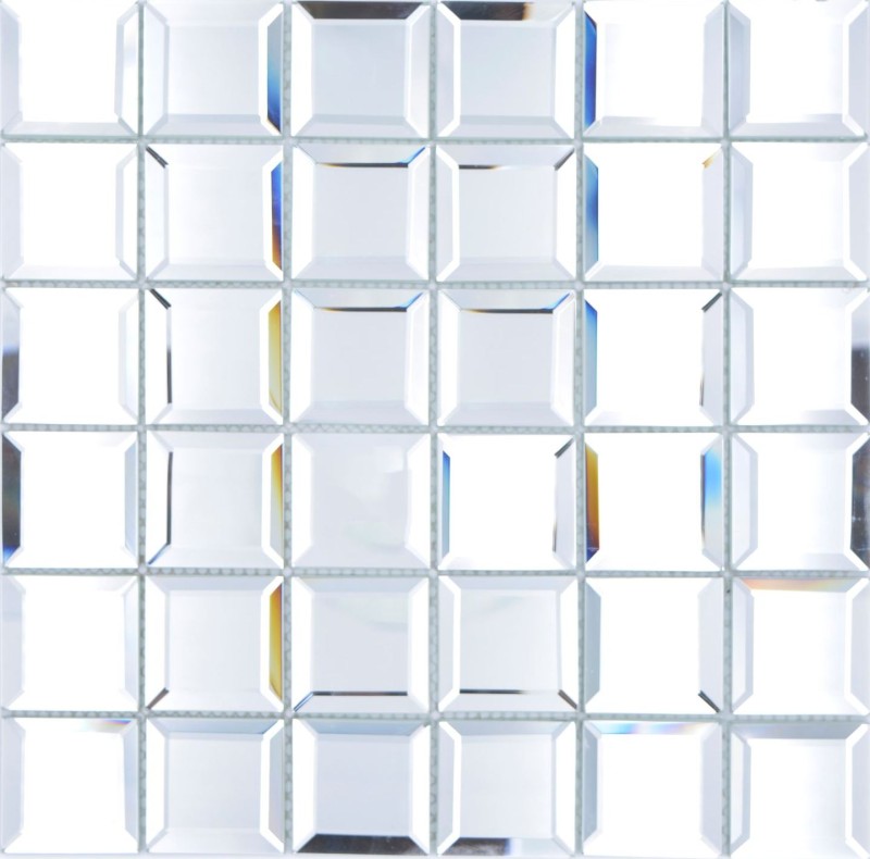 Specchio mosaico piastrelle specchio mosaico vetro mosaico piastrelle specchio piastrelle muro specchio cucina doccia bagno MOS180-01_f