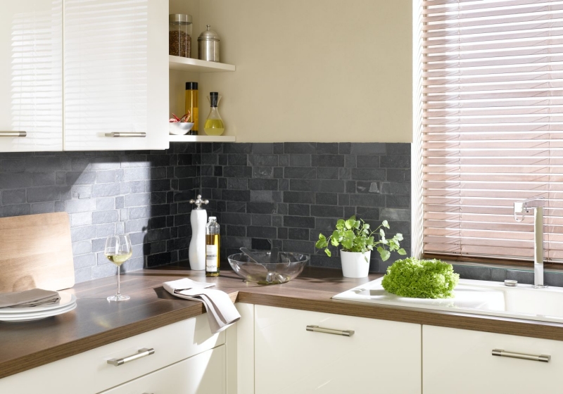 Piastrella a mosaico ardesia pietra naturale Brick antracite Black Jack MOS34-0208_f