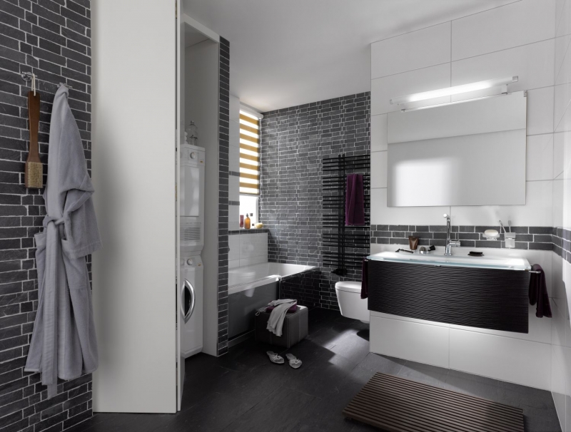 Piastrella a mosaico ardesia pietra naturale Brick antracite Black Jack MOS34-0208_f
