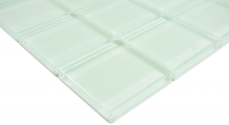 Mosaico di vetro dipinto a mano verde fluorescente piastrelle di mosaico muro backsplash cucina bagno - MOS88-1005_m