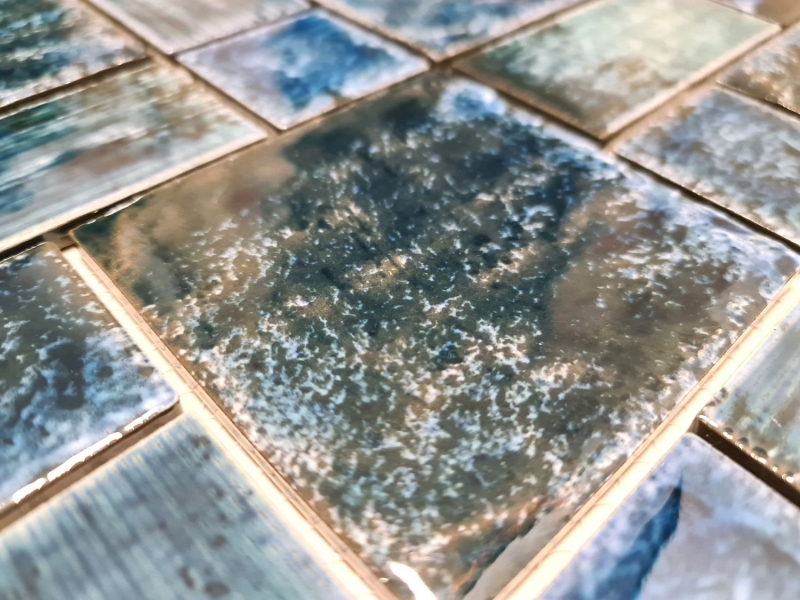 Piastrella di ceramica mosaico combi verde lucido bagno cucina alzatina MOS13-KAS4_f
