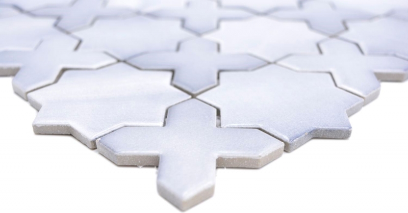 Piastrella di mosaico ceramica combinazione di piastrelle grigio opaco backsplash cucina MOS13-SXS05_f