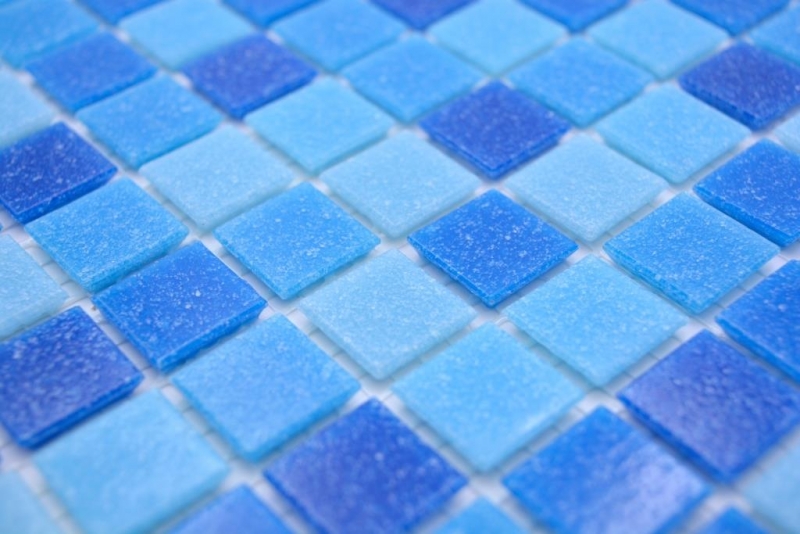 Mosaico di vetro tessere di mosaico blu piscina mosaico piscina MOS210-PA339