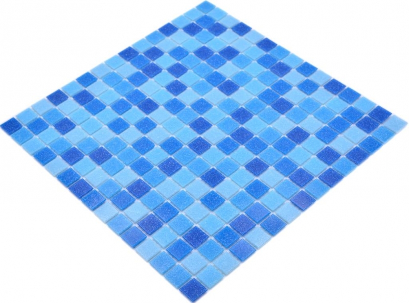 Mosaico di vetro tessere di mosaico blu piscina mosaico piscina MOS210-PA339