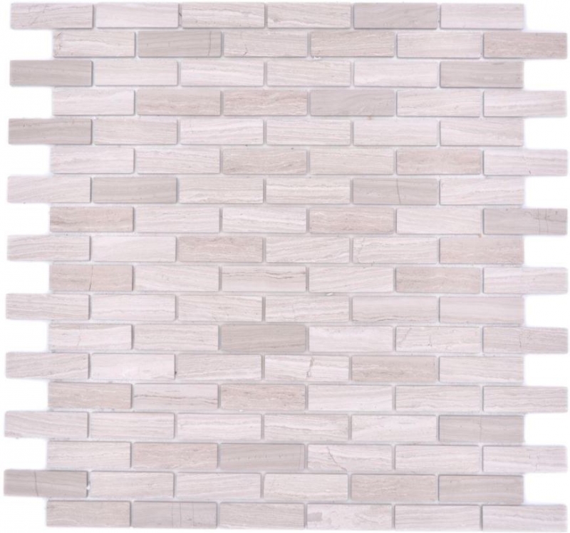 Piastrella di mosaico Mosaico autoadesivo composito pietra naturale bianco legno grigio cucina MOS200-4M72