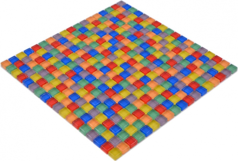 Mosaico di vetro piastrelle colorate rosso blu giallo verde piastrelle specchio bagno MOS88-XC123