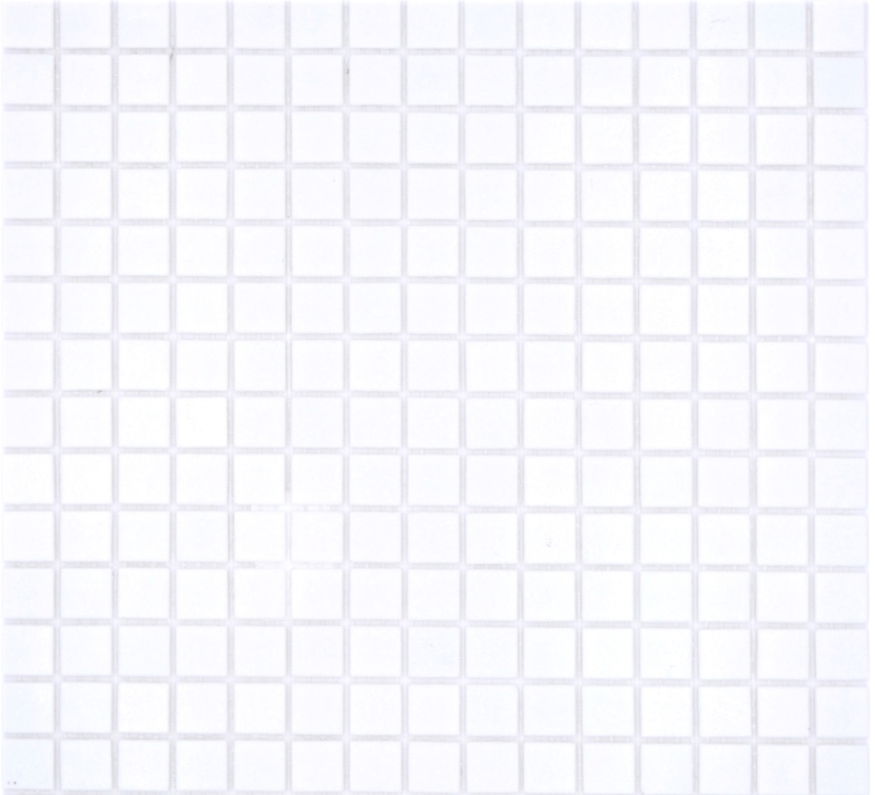 Tessere di mosaico Mosaico in vetro Classic Uni glass plain white paper-bonded Mosaico per piscina MOS200-A01_f