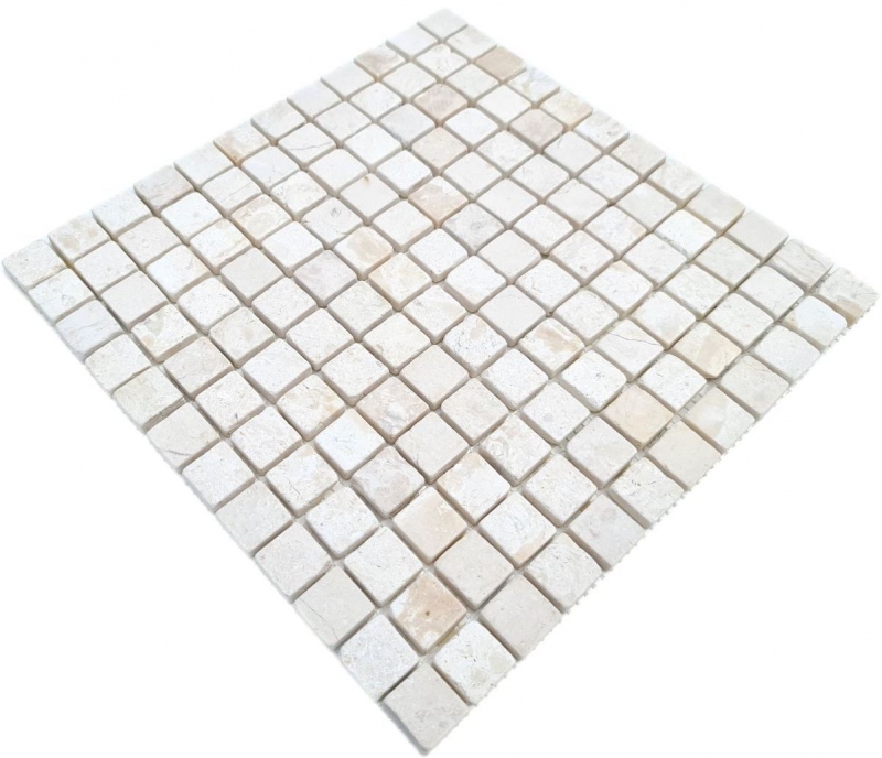 Piastrella di mosaico Mosaico di marmo THUMBNAIL bianco backsplash cucina doccia pavimento MOS40-T23W_f