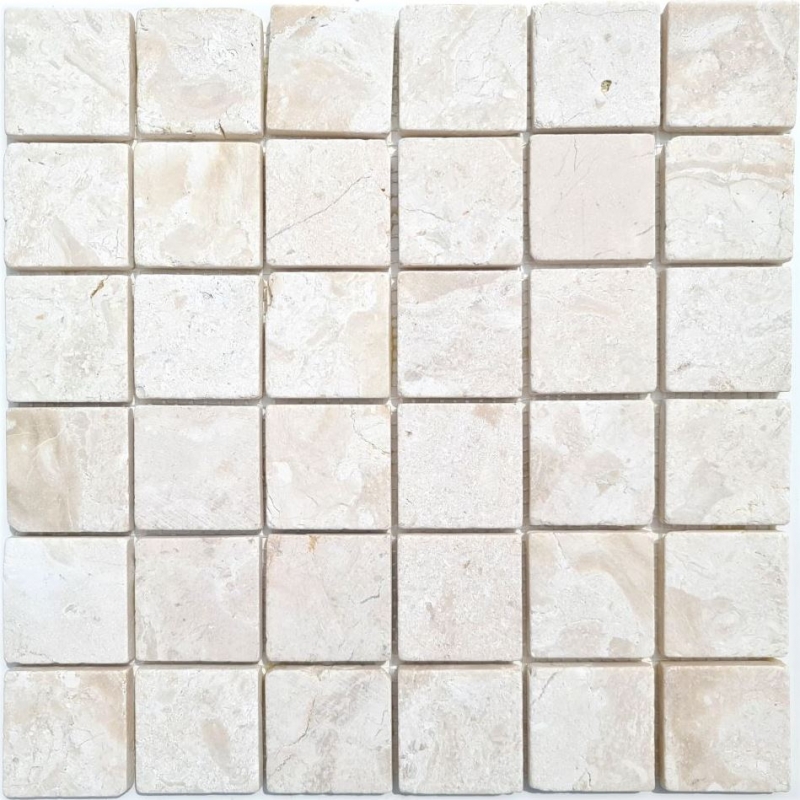 Piastrella mosaico marmo THUMBNAIL bianco cucina bagno doccia pavimento MOS40-T48W_f