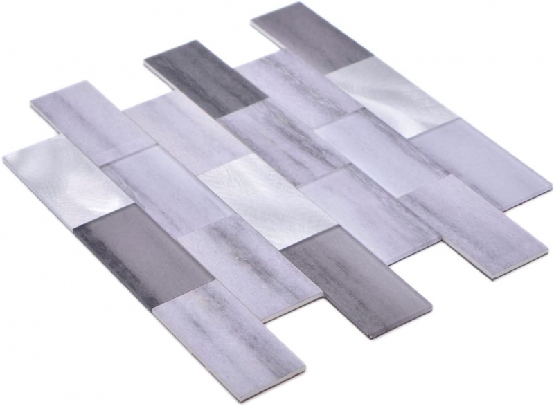Piastrelle di mosaico Mosaici autoadesivi Mosaico vinilico effetto cemento mix grigio Cucina Subway MOS200-5S59_f