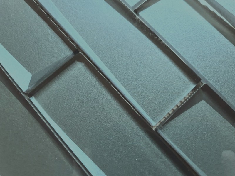 Piastrella di mosaico di vetro combinazione di mosaico 3D aspetto grigio-blu cucina alzatina bagno MOS88-XB05_f