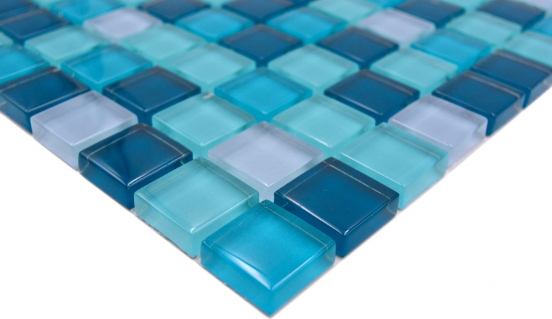 Piastrella di vetro mosaico mix blu benzina cucina bagno backsplash piastrelle MOS88-XCE95_f