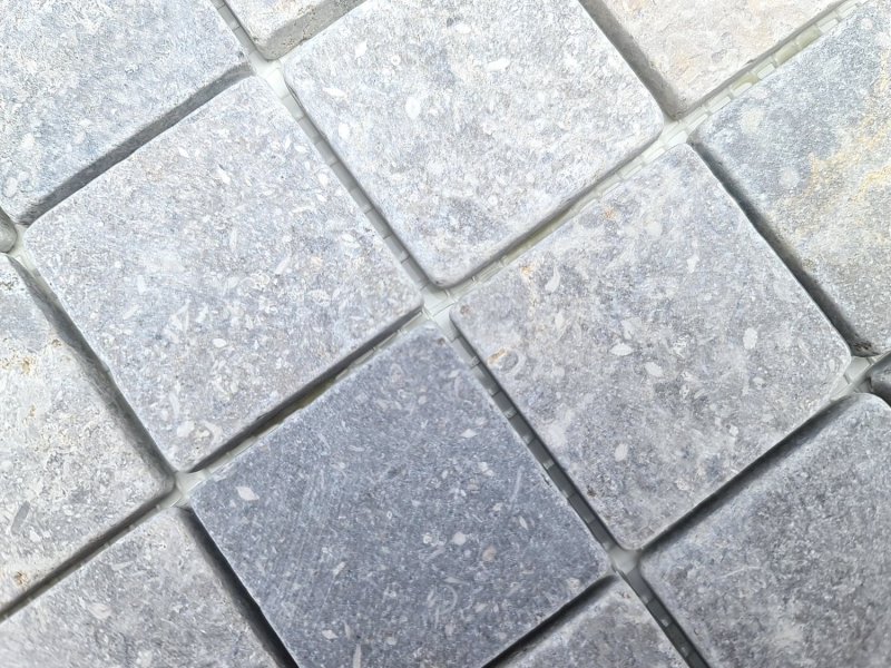 Piastrella di mosaico dipinta a mano Mosaico di marmo THUMBNAIL grigio chiaro Cucina Parete Bagno Piatto doccia MOS40-T48LG_m