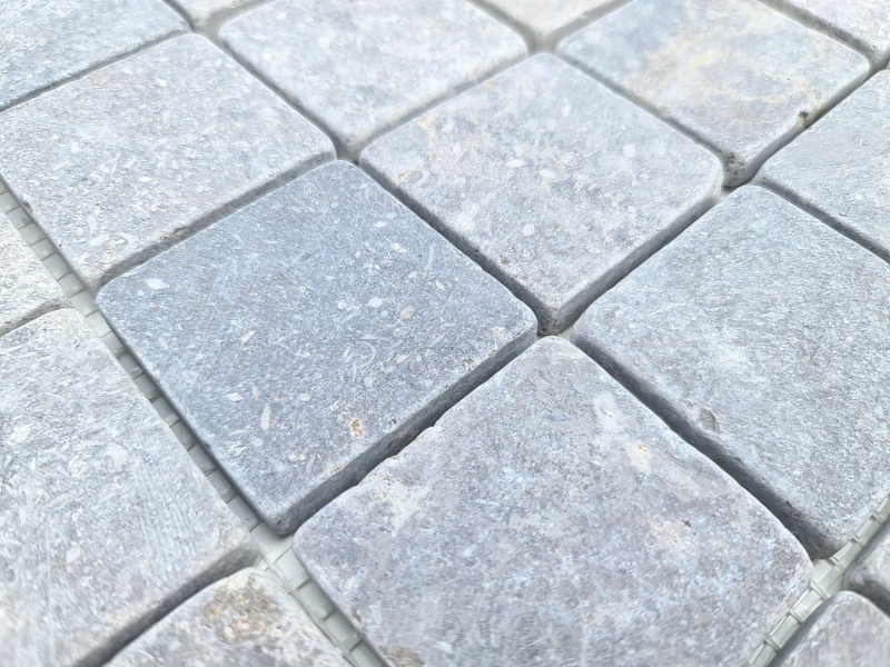 Piastrella di mosaico dipinta a mano Mosaico di marmo THUMBNAIL grigio chiaro Cucina Parete Bagno Piatto doccia MOS40-T48LG_m