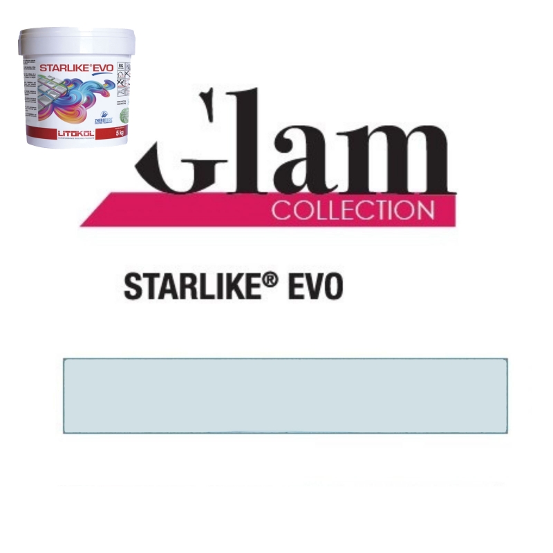 Litokol STARLIKE EVO 300 AZZURRO PASTELLO azzurro azzurro resina epossidica adesiva per giunti secchio da 5 kg