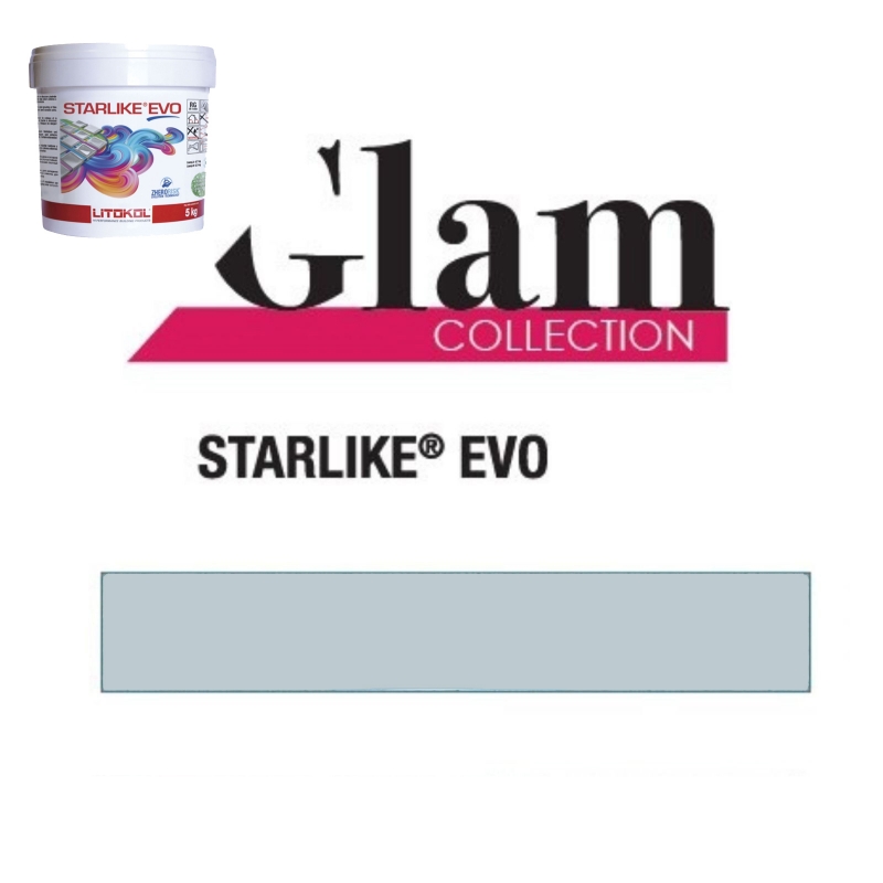 Litokol STARLIKE EVO 400 VERDE SALVIA verde menta resina epossidica adesiva per giunti secchio da 5 kg