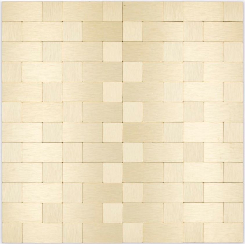 Mano modello mosaico piastrelle autoadesive mosaico combi metallo oro cucina bagno MOS200-4G87_m
