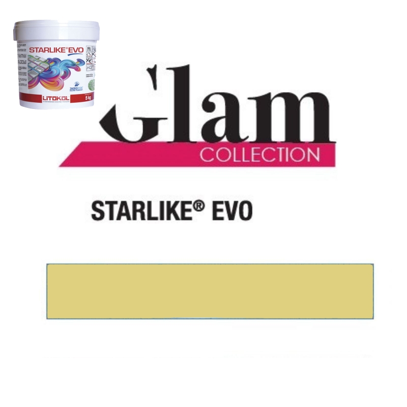 Litokol STARLIKE EVO 600 GIALLO VANIGLIA giallo Adesivo epossidico per giunti secchio da 2,5 kg