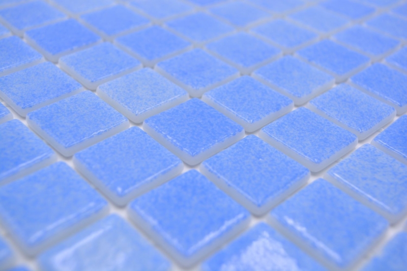 Piastrella di mosaico dipinta a mano Mosaico piscina Mosaico piscina SPAGNA CELESTE Doccia Bagno MOS220-110R_m