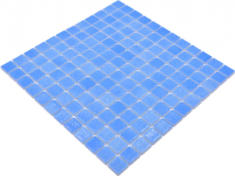 Piastrella di mosaico dipinta a mano Mosaico piscina Mosaico piscina SPAGNA CELESTE Doccia Bagno MOS220-110R_m