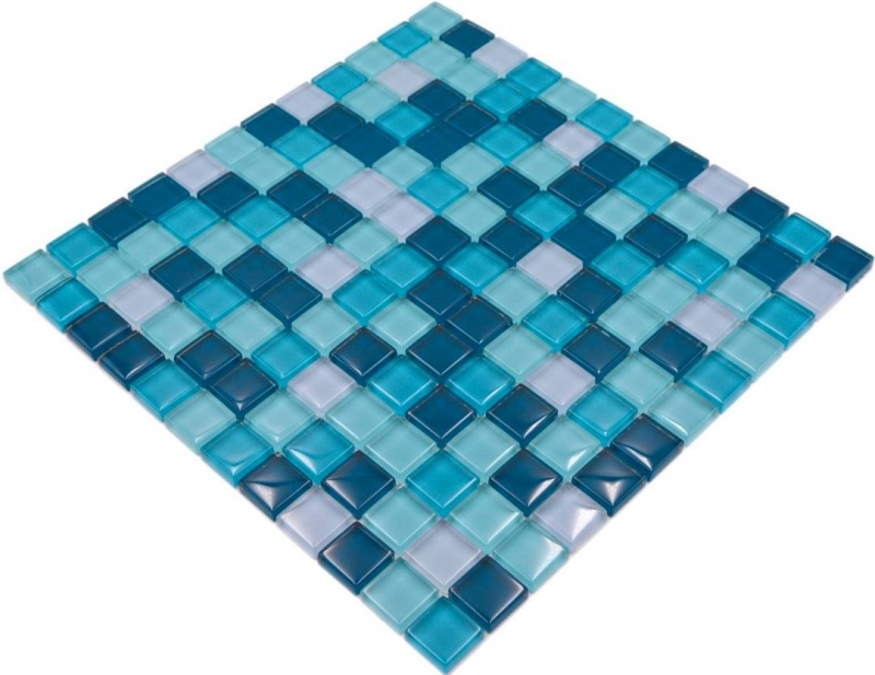 Campione a mano mosaico piastrelle vetro mosaico mix blu benzina cucina bagno piastrelle backsplash MOS88-XCE95_m