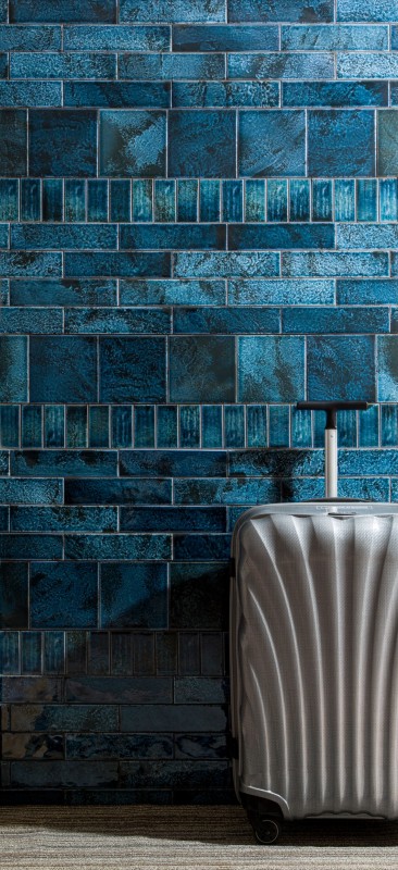 Piastrella da parete vintage in ceramica verde blu lucida bagno cucina splashback MOS24-AIR04