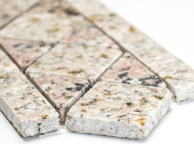 Piastrelle per mosaico Bordi Bordi Pietra naturale Sabbia Rosso beige rosa 850/BT
